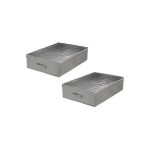 Sorbus 2-pack Set Closet & Underbed Storage Bag Gray